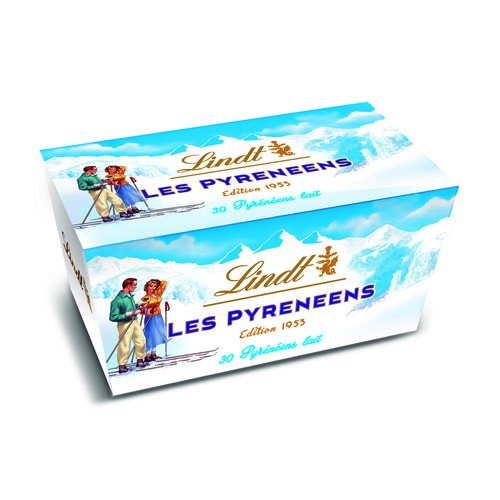 Lindt, pyreneens menthe, la boite de 219 gr - Tous les produits chocolats  en boîte et saisonniers - Prixing