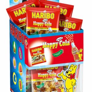 Happy Cola HARIBO, boite de 30 sachets