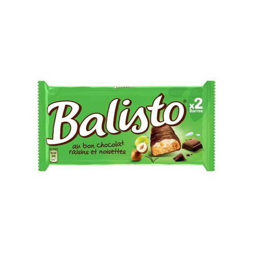BALISTO vert, raisins et noisettes, boite de 20
