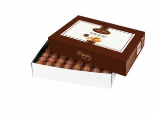 Boules pralinée, chocolat au lait, boite de 969g