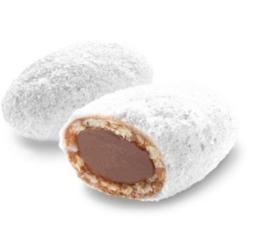 Nougamandines, couleur BLANCHE, 100 pieces 1.3 kg, chocolat Weiss