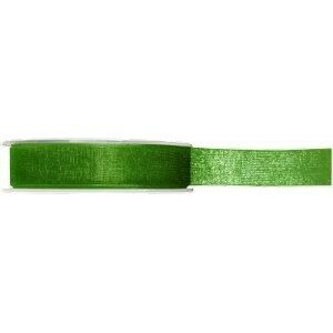 RUBAN ORGANDI VERT 15MM RLX 25M