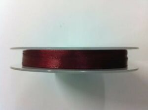 RUBAN SATIN 6MM BORDEAUX RLX 25M