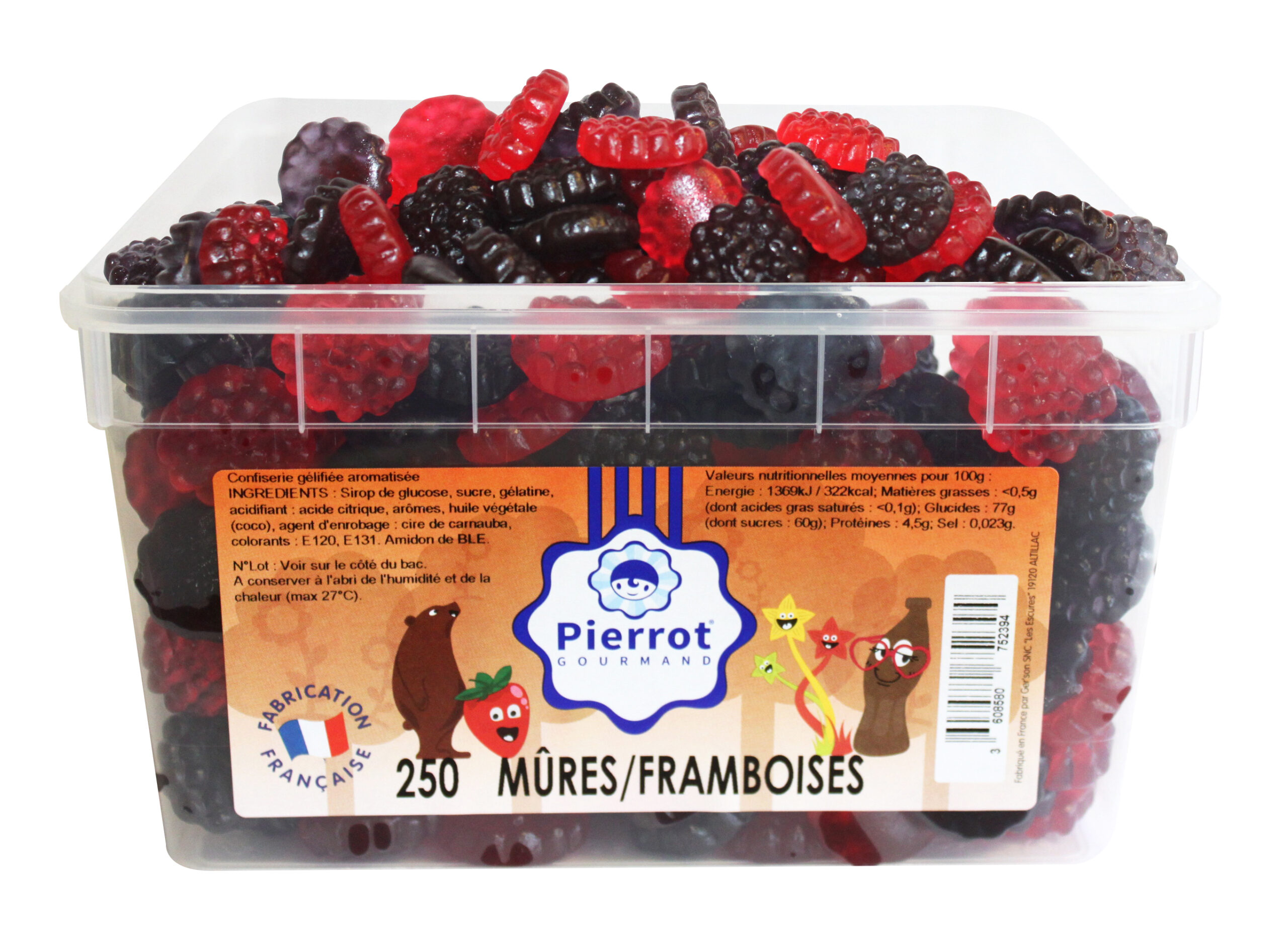 Gommes aux fruits »Framboises & mûres «