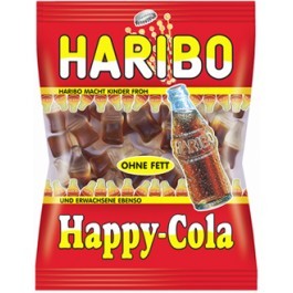 bonbons citriques Haribo, coca, bouteille cola, confiserie acidulée