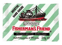 Fisherman friend menthe, pastilles sans sucre, bonbon fisherman