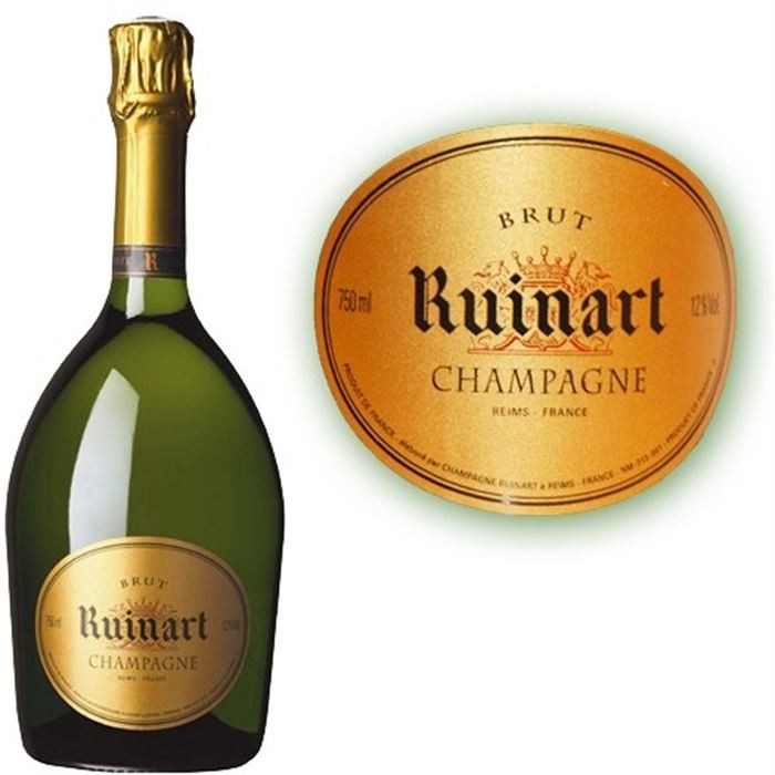 Champagne Ruinart Brut, bouteille de 75 cl, colis de 3 