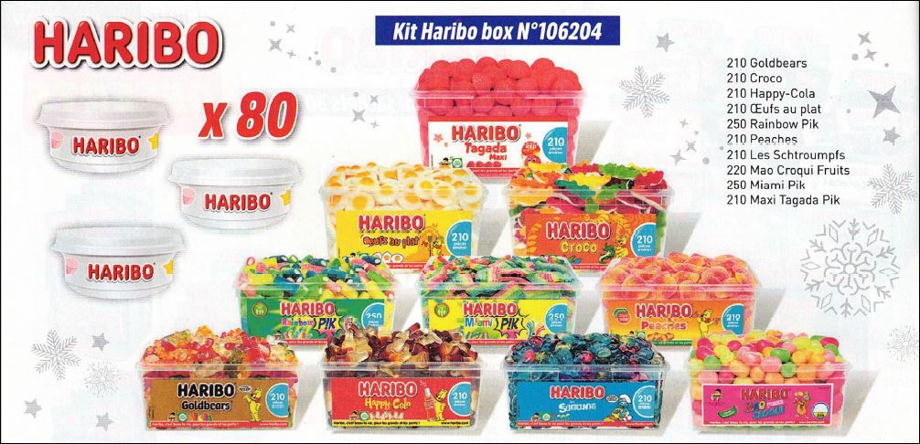 Mao Croqui Fruit, boîte de 220 Bonbons Haribo