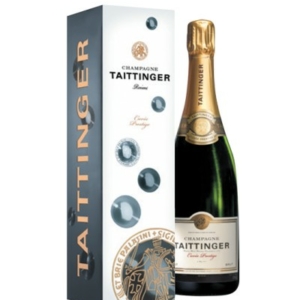 Champagne Taittinger, cuvée prestige, Bouteille de 75 cl
