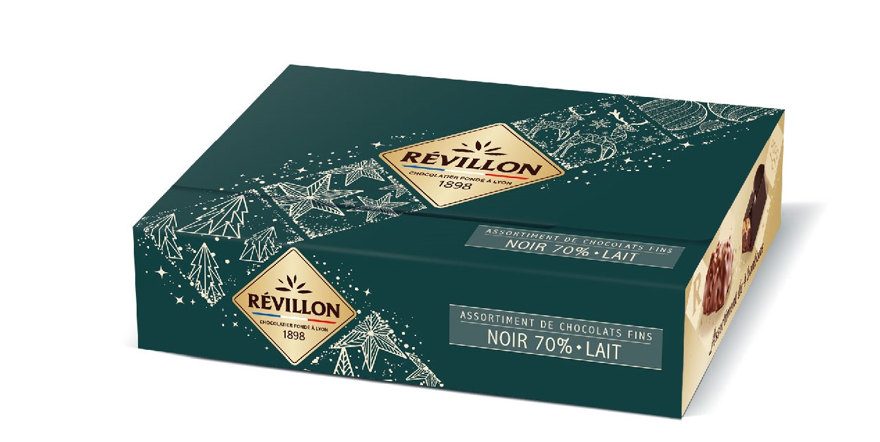 Assortiment de papillotes noir et lait Révillon 80gr - ALLOBONBONS.COM