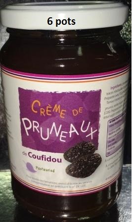 Crème de pruneau, pot de 450gr, colis de 6