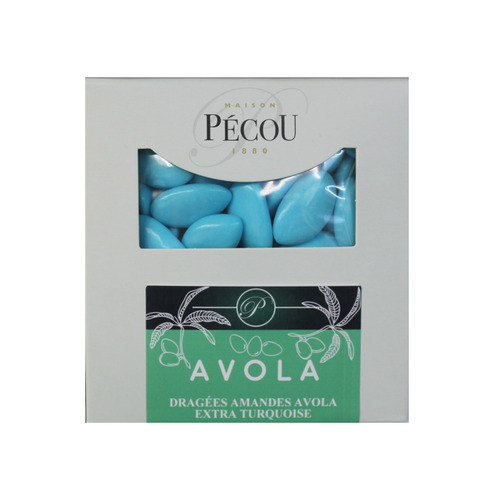 Dragées AVOLA EXTRA TURQUOISE, 1kilo PECOU