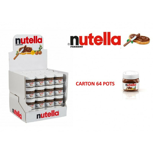 NUTELLA, mini pot de 25gr, boite de 64