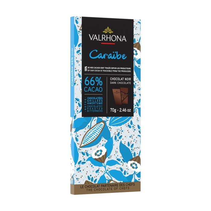 Tablette caraibe 66% valrhona 70g