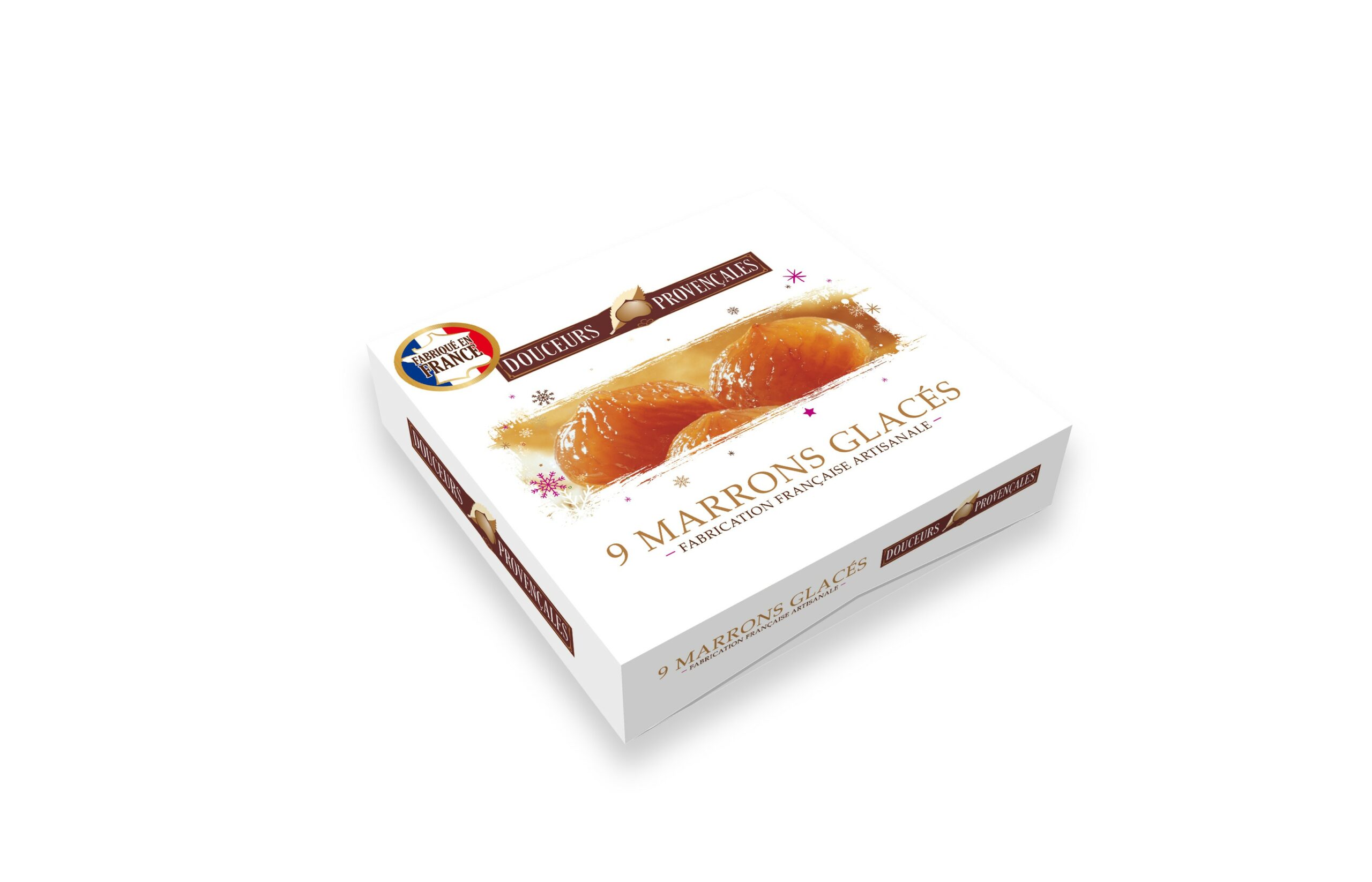 Marrons glaces entiers, boite de 9, Coffret collection
