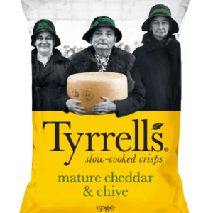Chips Cheddar et Ciboulette, 150g, Tyrrells