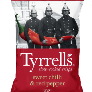 Chips Piment doux et Poivron rouge, 150g, Tyrrells