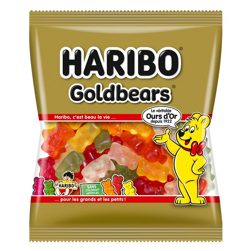 GOLD BEAR HARIBO, 4 sachets 120gr= 480gr