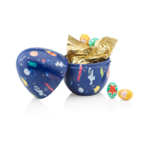 Tirelire en métal avec œufs en chocolat 100g Venchi