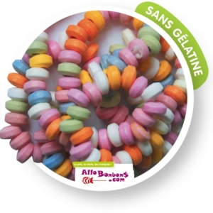Colliers bonbons, sachet de 18