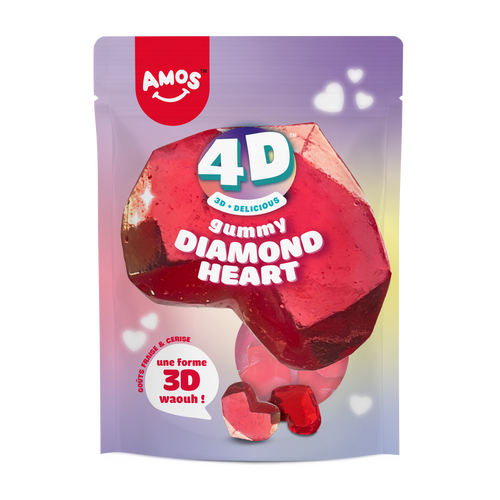 Amos_Pack-3D_Creative-Coeur_120g_Multi-fruit_FR_1.3_face AMOS Gummy Diamond Heart 4D 120gr