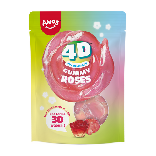 Amos_Pack-3D_Creative-Fleur_120g_Multi-fruit_FR_face AMOS Gummy Roses 4D 120GR