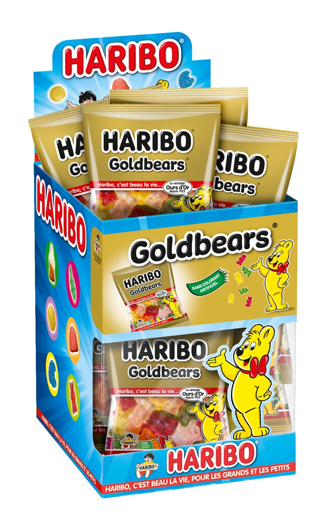 GOLDBEARS HARIBO, boite de 30 sachets