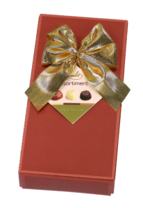 Ballotin de chocolats assortis HAMLET, 125gr, bronze