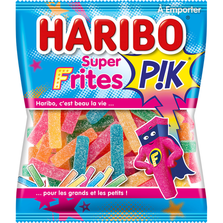 Carton de 30 sachets Super Frites Pik 120gr Haribo