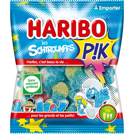 Carton de 30 sachets Schtroumpfs Pik 120 g Haribo