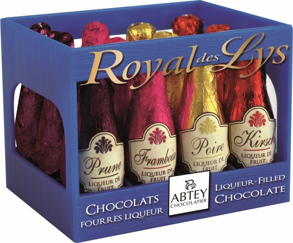 Casier 12 pièces de bouteille liqueurs Royal de Lys Abtey 81g