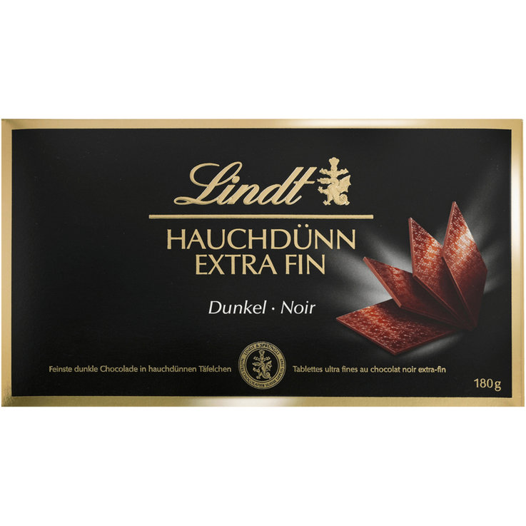 Coffret extra fins chocolat noir 180g Lindt
