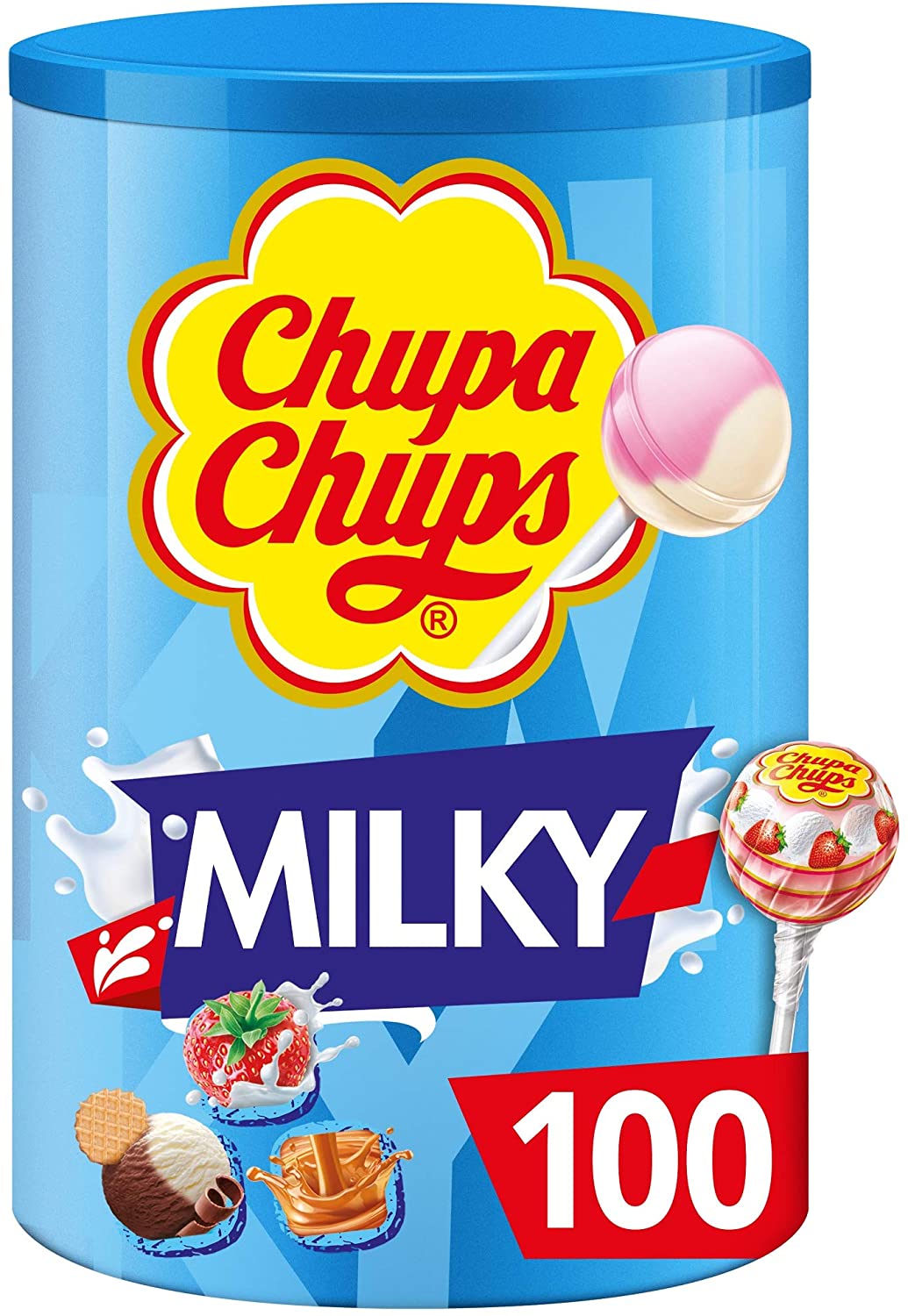 CHUPA CHUPS MILK SHAKE, TUBO 100,