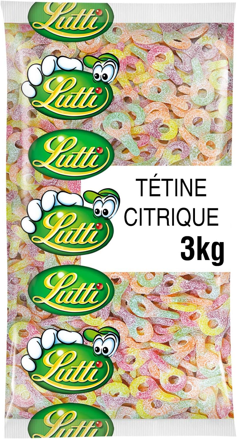 Tétines acides Lutti 3 kg