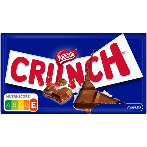 CRUNCH mini tablette 40g – Boîte de 15 chocolats croquants