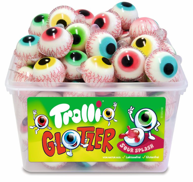 Tubo de 60 pièces d'œil Glotzer Trolli