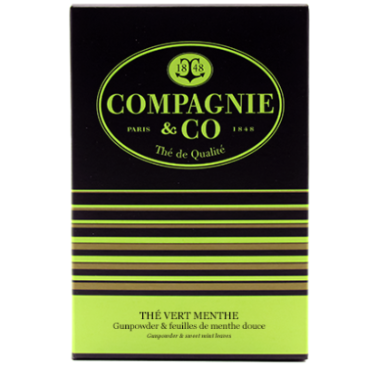 Compagnie & Co – Thé Vert à la Menthe – 25 Sachets