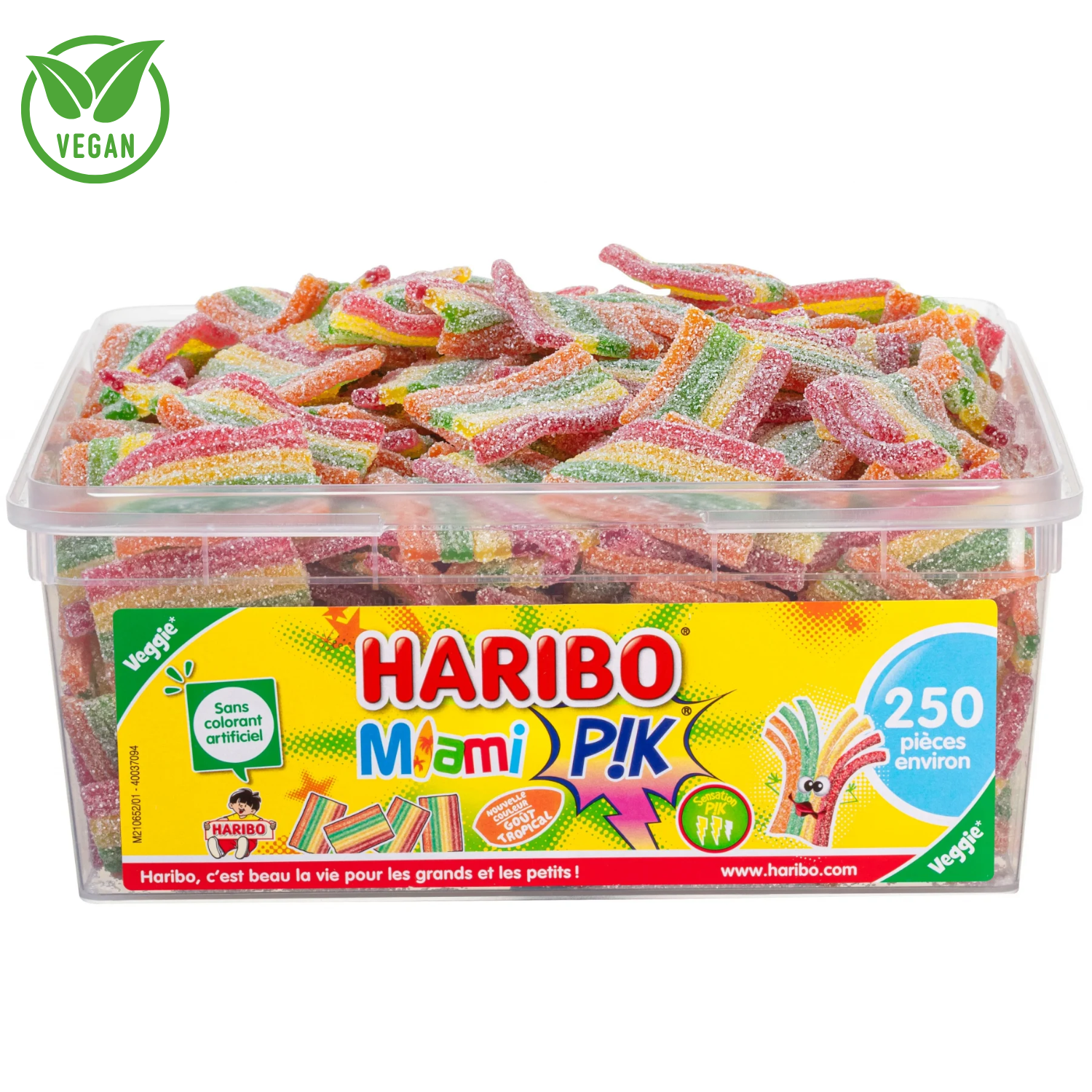 Bac de 250 pièces de Miami Pik Haribo