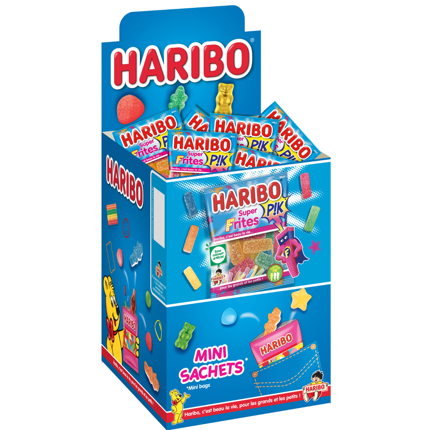 Boite 30 sachets Super Mini Frites 40gr Haribo