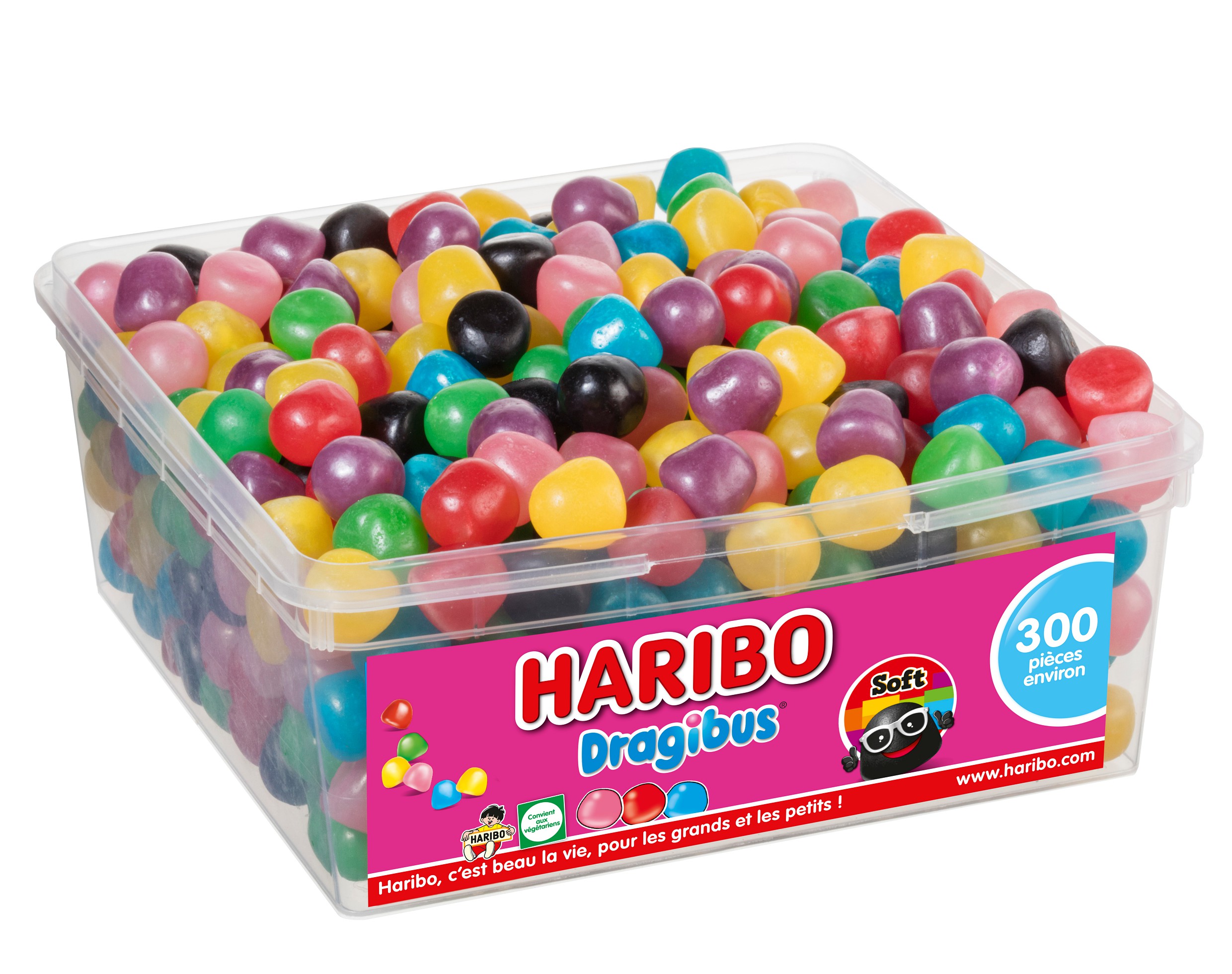 DRAGIBUS SOFT, BAC DE 300 PIECES HARIBO