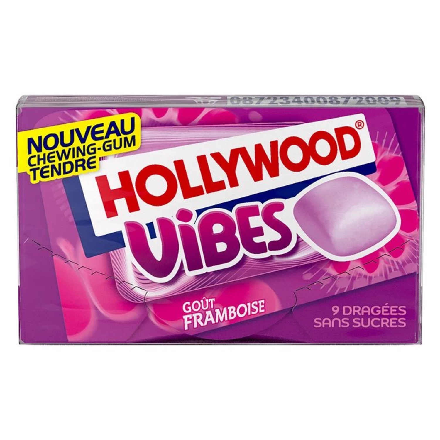 Boite de 16 étuis de 21g Hollywood Vibes goût framboise