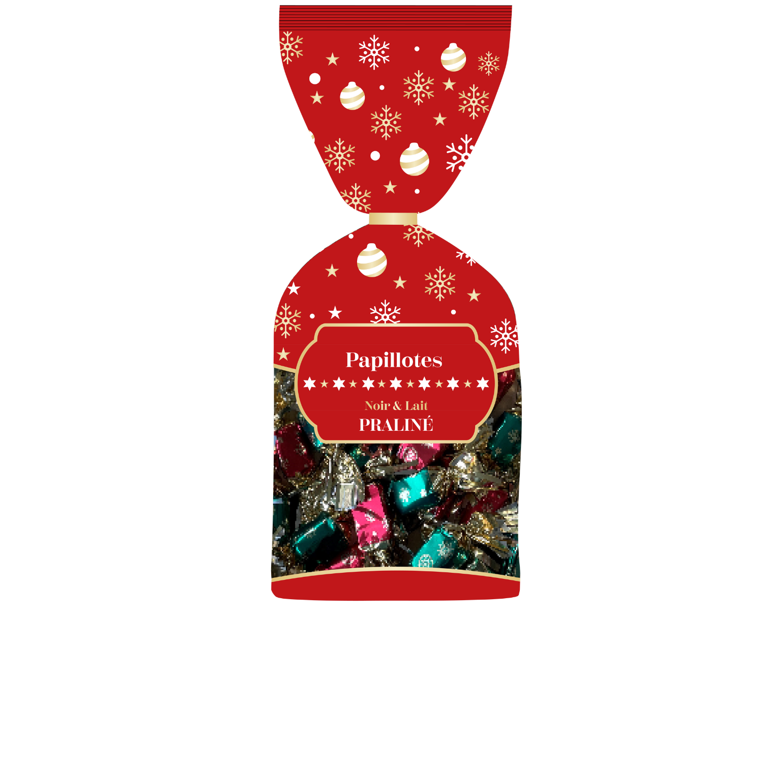 Papillotes praliné noir et lait Révillon 420g