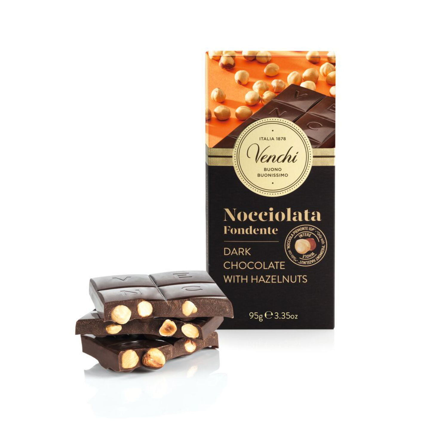 Tablette Noisette Noir 95gr Venchi