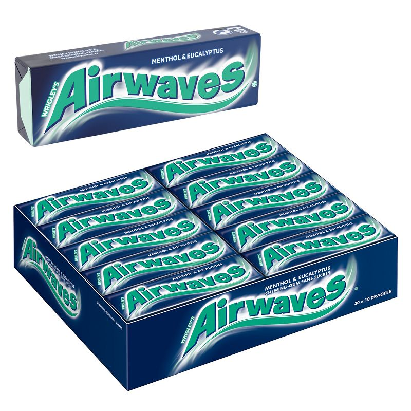Boite de 30 paquets Airwaves Menthol Eucalyptus