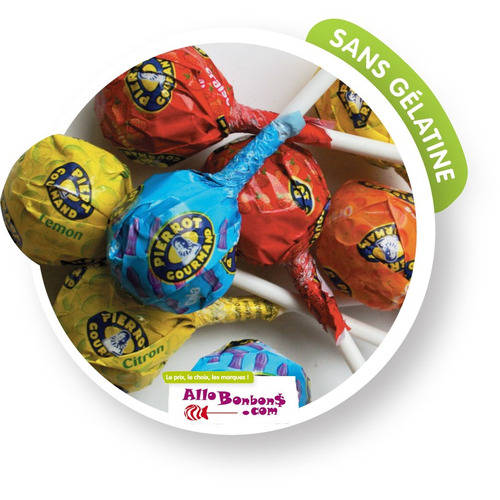 25 Sucettes Pierrot Gourmand Assorties 2 25 Sucettes Pierrot Gourmand Assorties