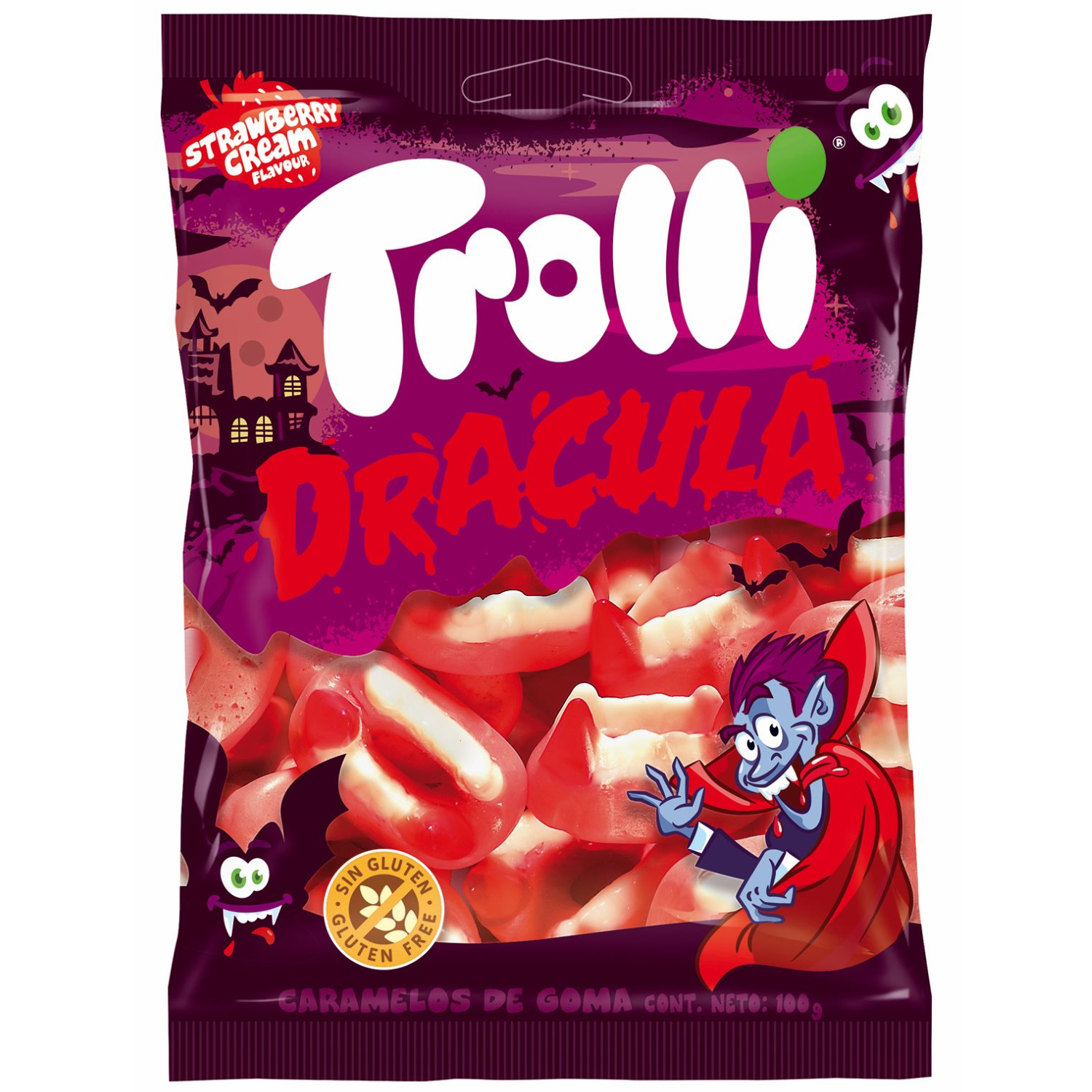Sachet de dents de dracula Trolli 100gr