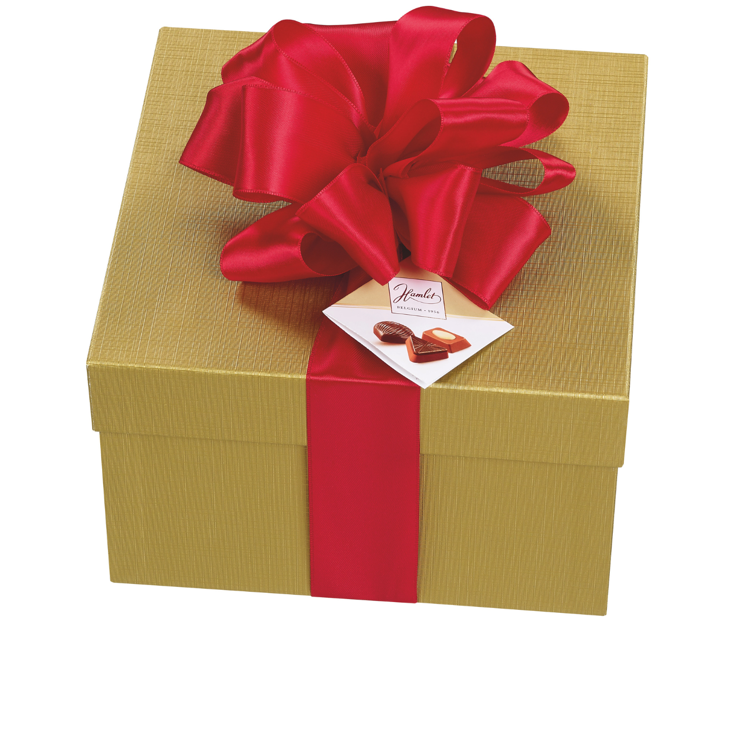 Assortiment de chocolats 800g, HAMLET Boite avec ruban