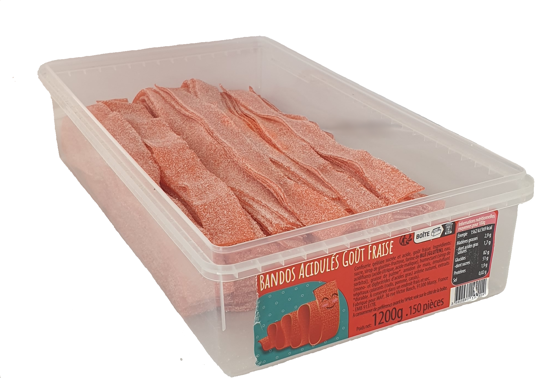 Bac de 150 Bandos Fraise Hitschler