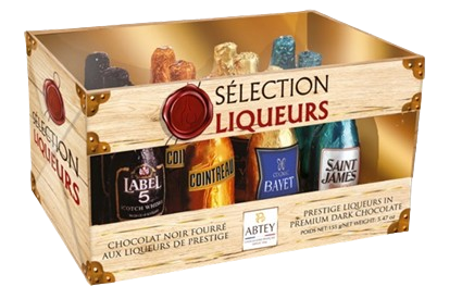 Casier sélection liqueurs assortis Abtey 155g