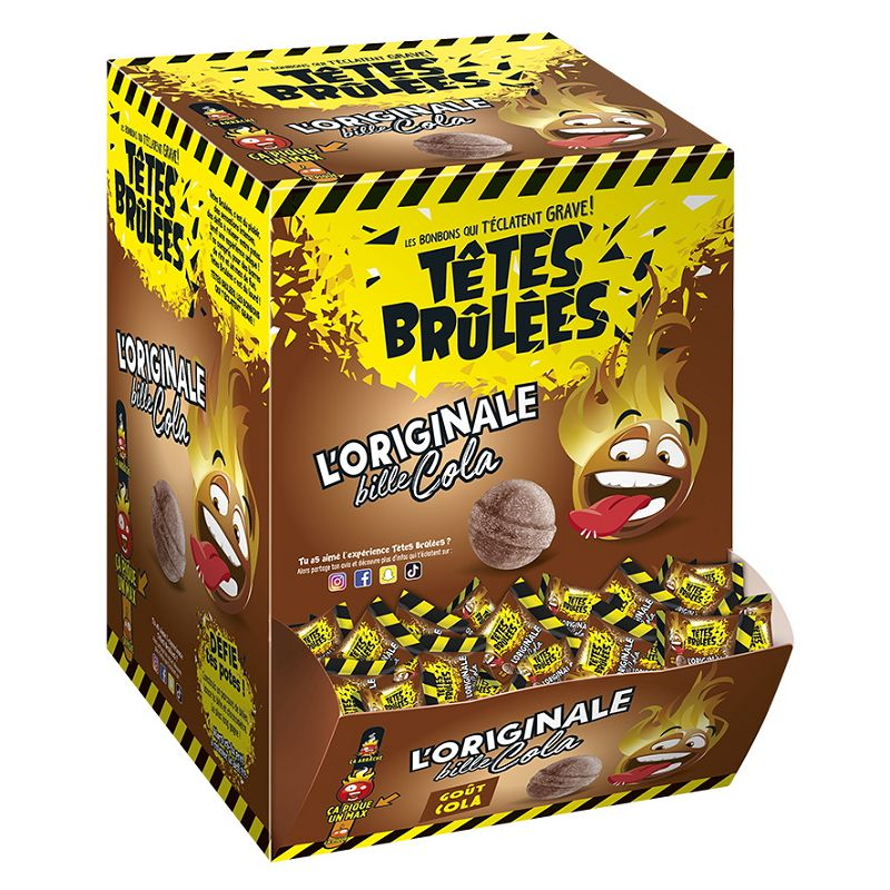 300 Pièces de billes piquante Têtes Brulées goût Cola